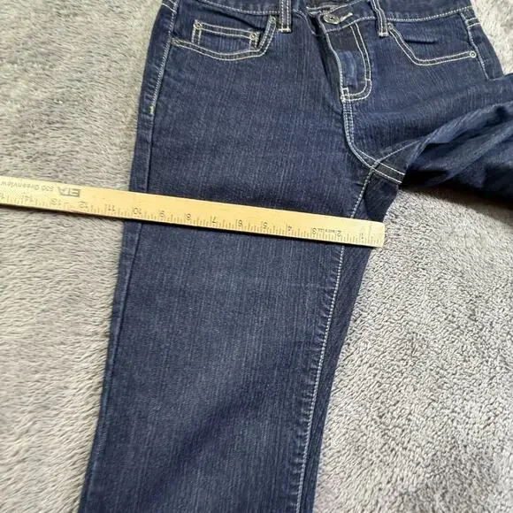 Calvin Klein Jeans Womens Sz 4 Flare Dark Wash Denim Y2K Vintage Low Rise - Picture 6 of 9